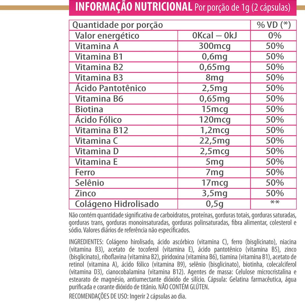 HNS Colágeno Healthy Boss 60caps