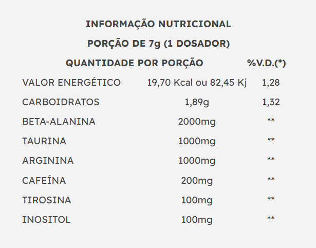 Hooligan Pré Treino 210g