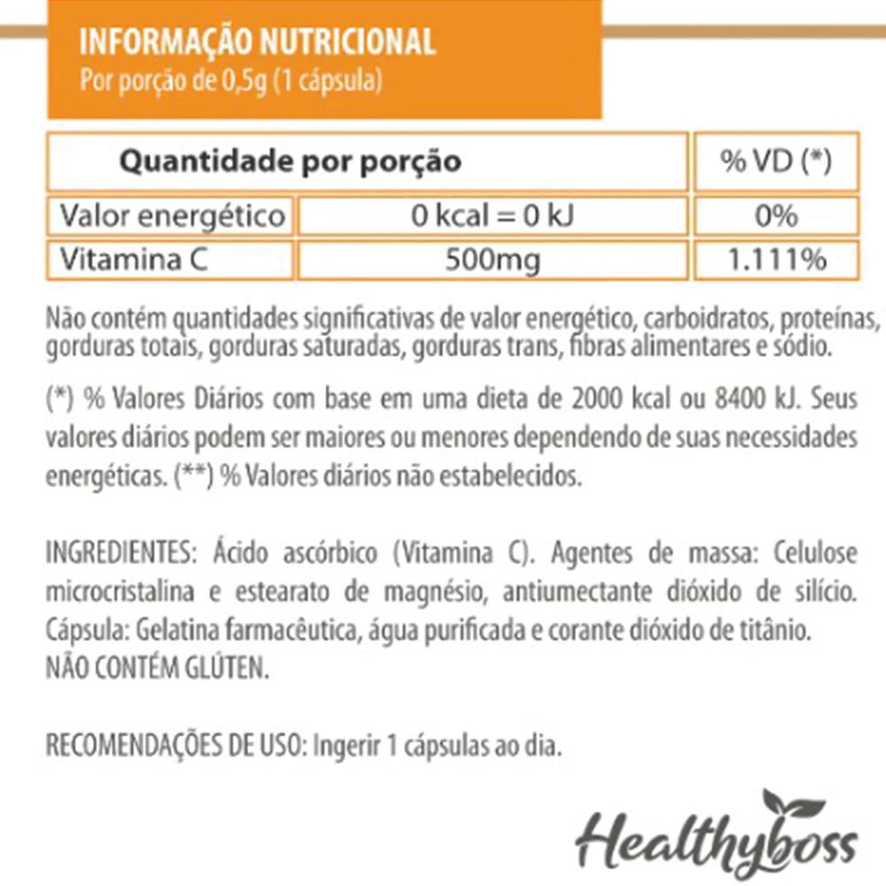 Vitamina C Healthy Boss 30caps